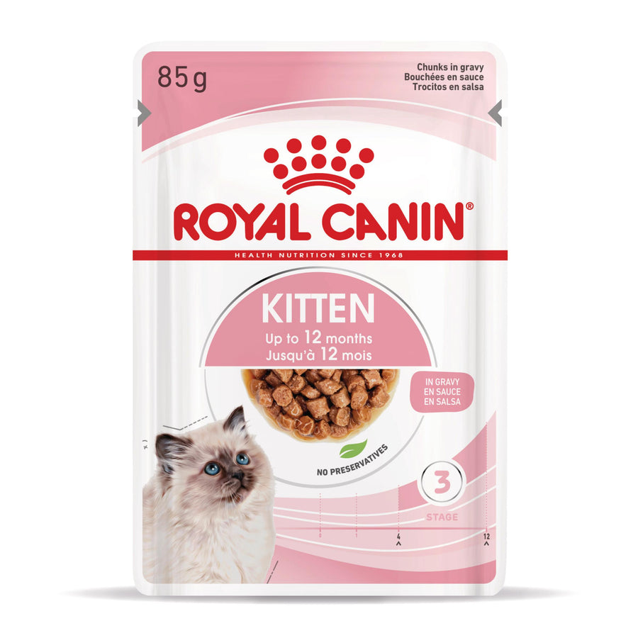 Royal Canin gravy - паучове за подрастващи котки - 12 броя x 85 гр.
