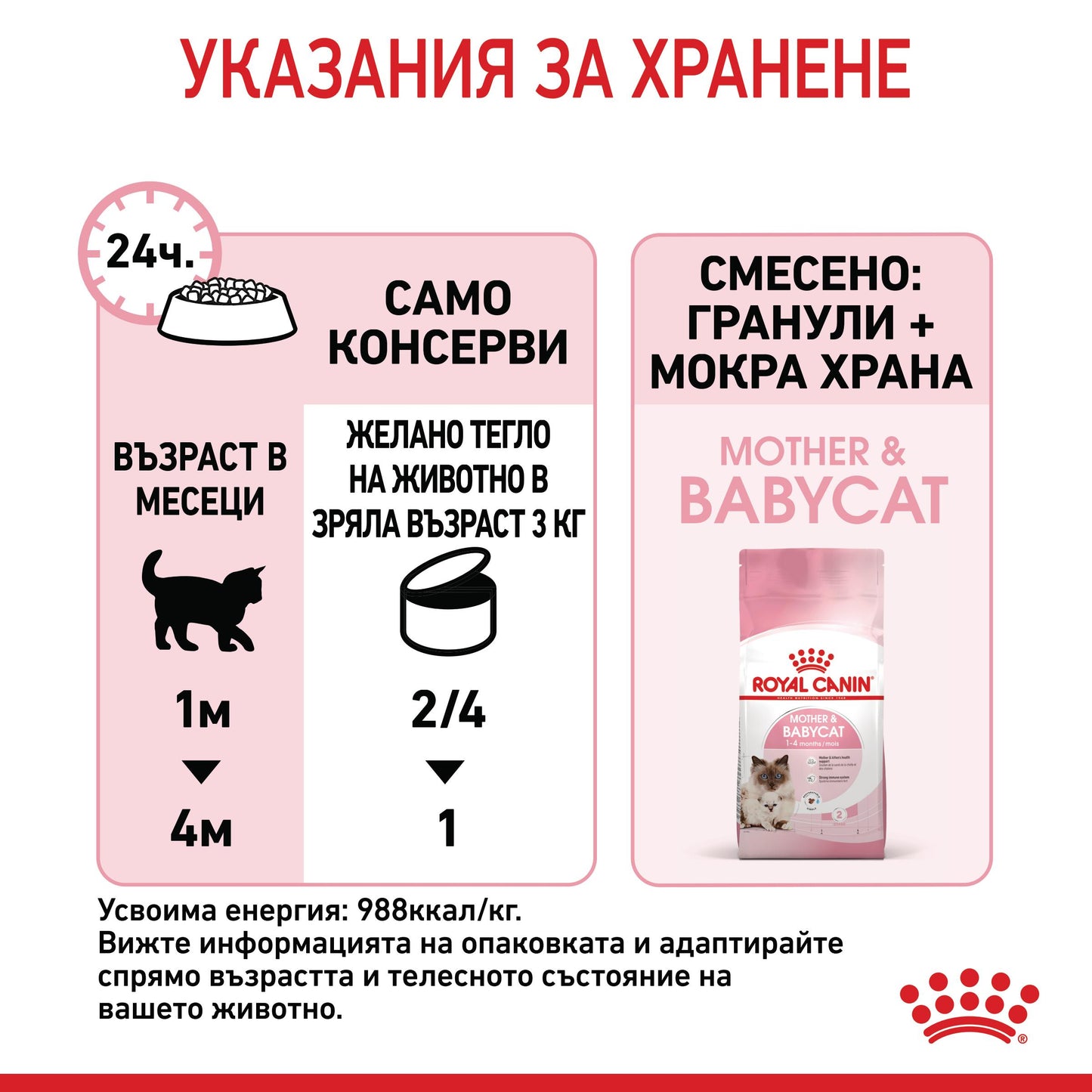 Royal Canin Mother & babycat - консервирана храна за котки - 6 броя x 195 гр.