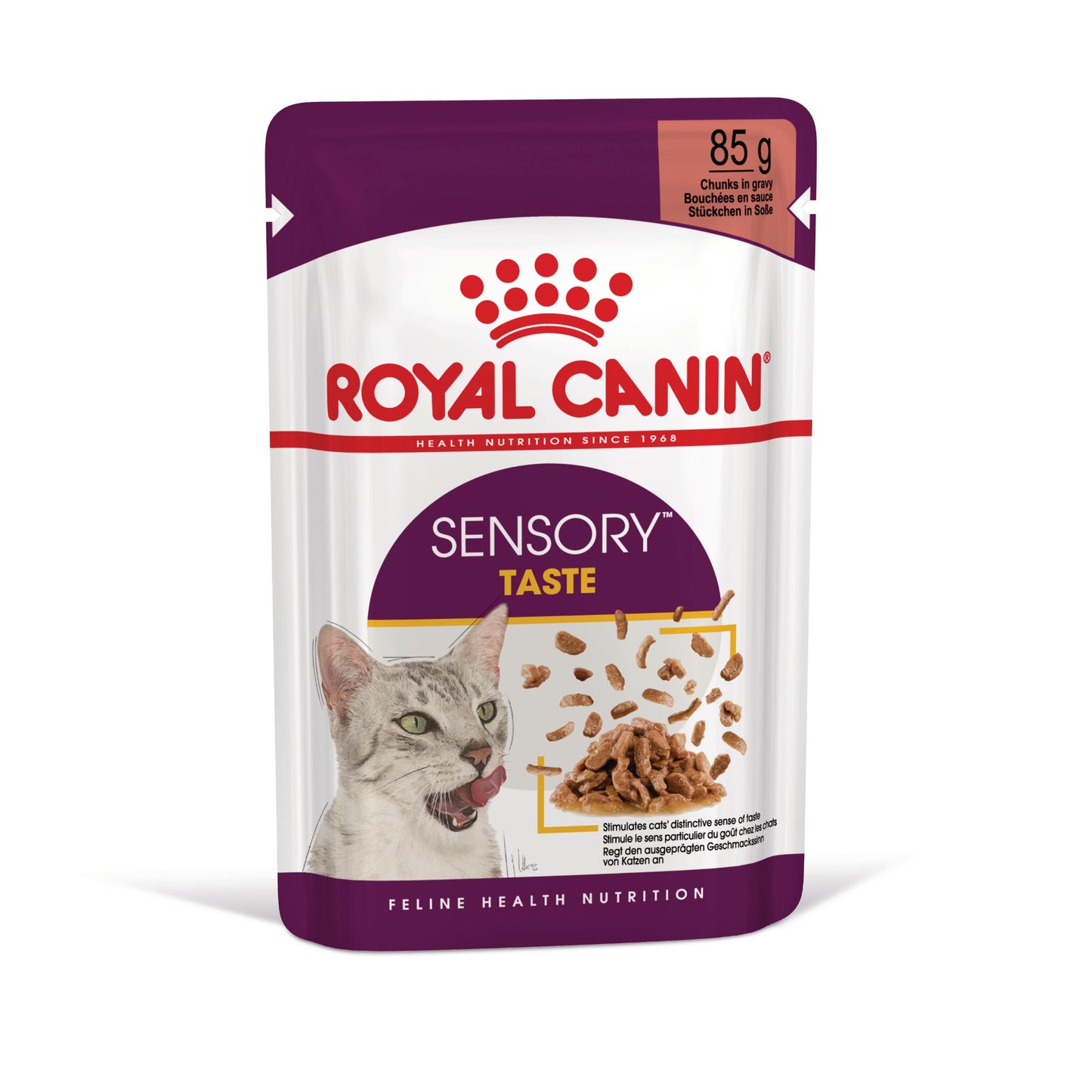 Royal Canin sensory taste gravy - паучове за котки - 12 броя x 85 гр.