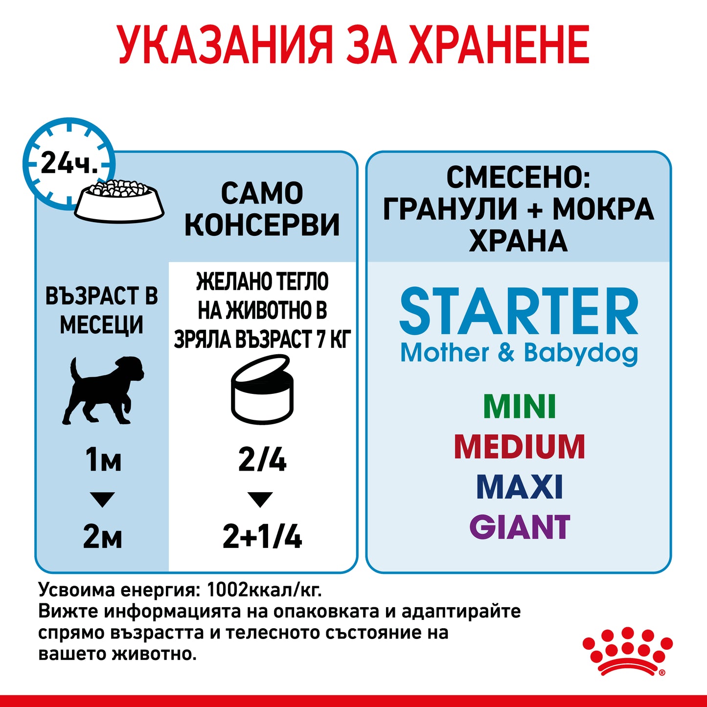 Royal Canin mini starter mousse - консервирана храна за подрастващи кучета - 6 броя x 195 гр.