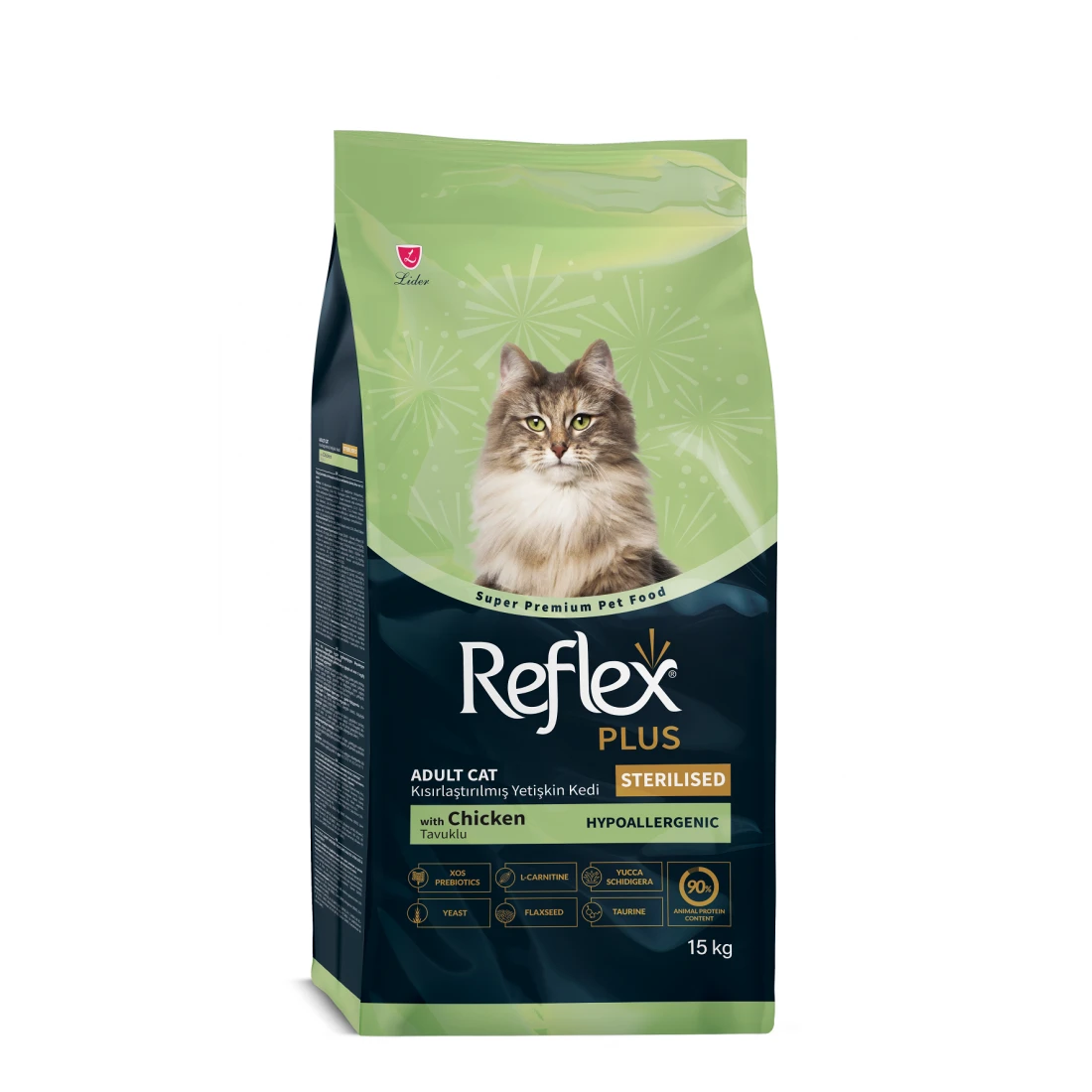 Reflex  - Суха храна за кастрирани котки с пилешко - 15 кг.