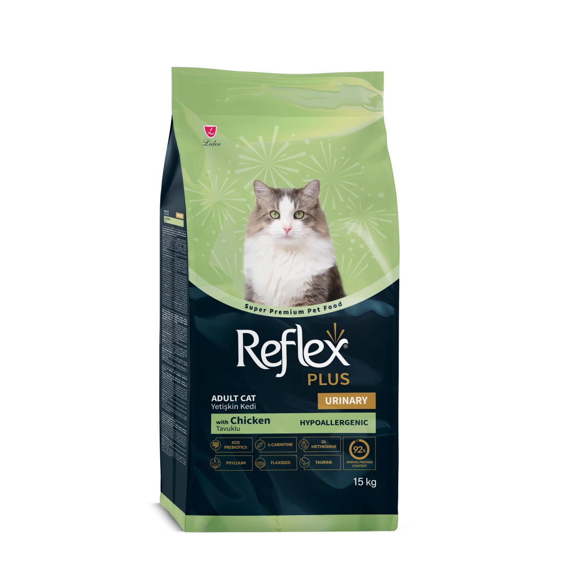 Reflex  - Суха храна за котки с пилешко и с грижа за уринарния тракт - 15 кг.