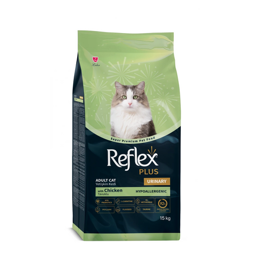 Reflex  - Суха храна за котки с пилешко и с грижа за уринарния тракт - 15 кг.