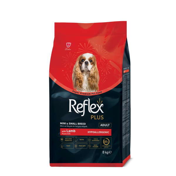 Reflex  - Суха храна за кучета от много малки породи с агнешко- 8 кг.