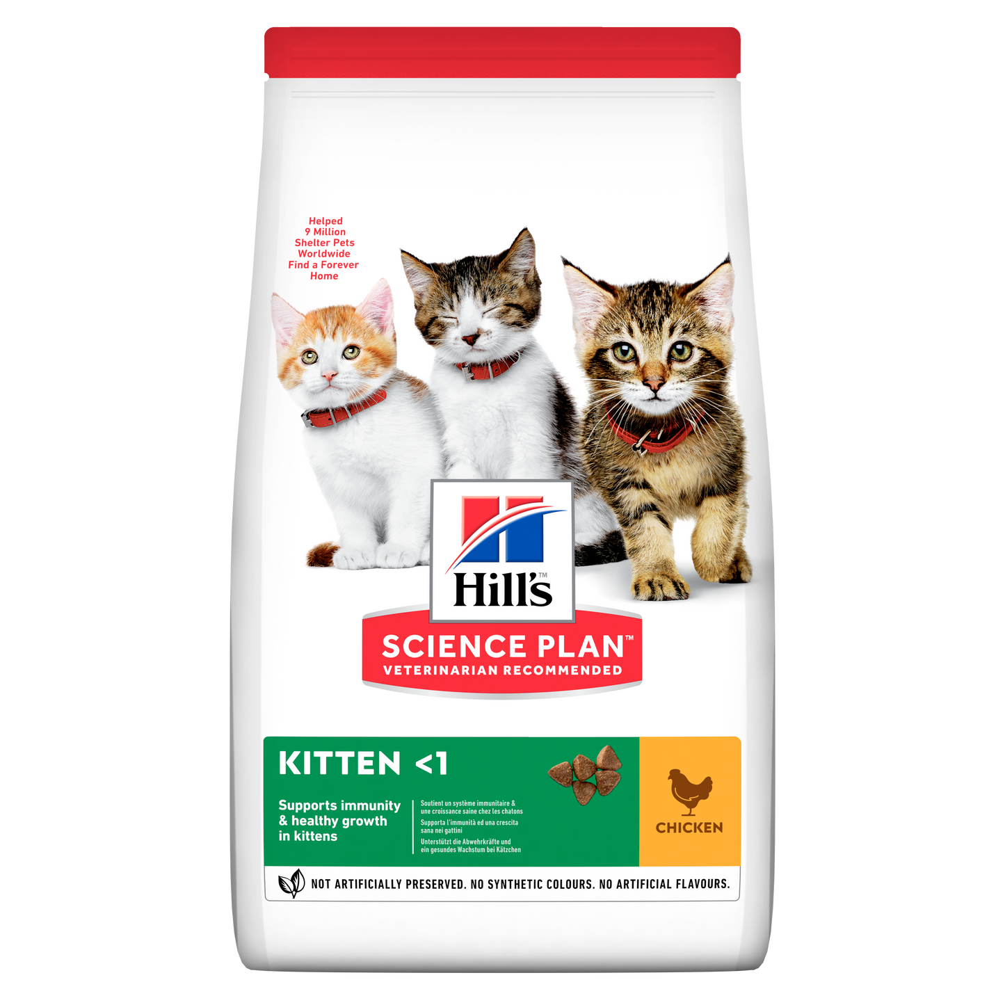 Hill’s - суха храна за подрастващи котки с пиле