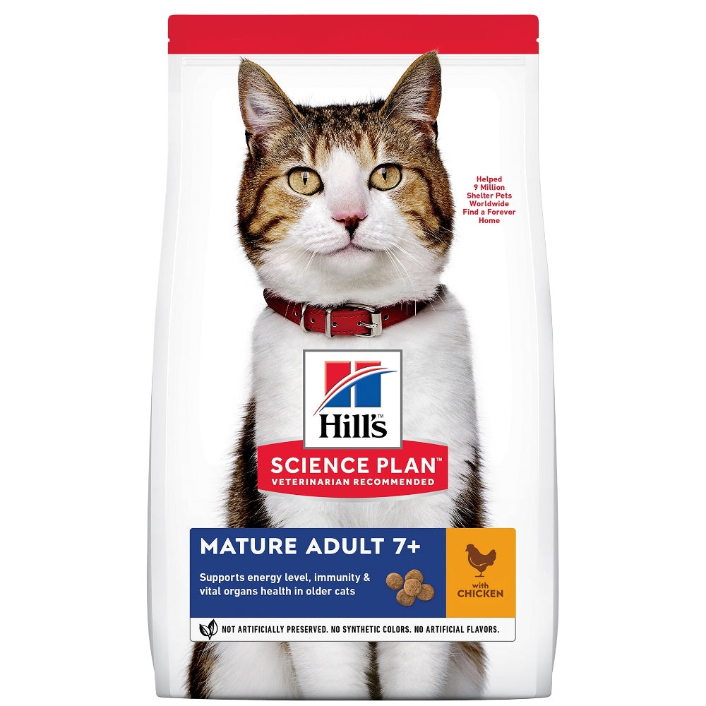 Hill’s - суха храна за котки над 7 години с пиле