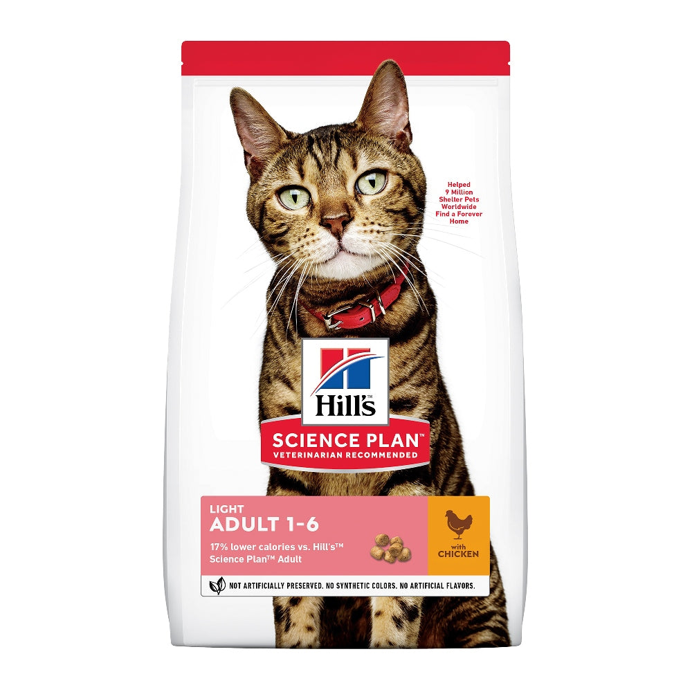 Hill’s - суха храна за котки склонни към напълняване с пилешко