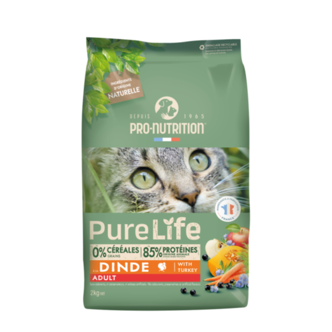 Pure Life Adult - суха храна за котки с пуйка
