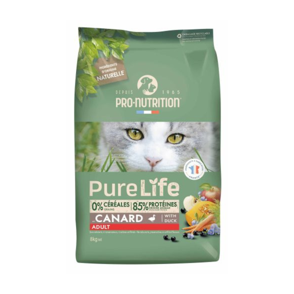 Pure Life Adult - суха храна за котки с патица