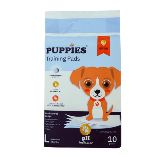Puppies - хигиенни подложки за кучета размер L 60/60 см - 10 броя