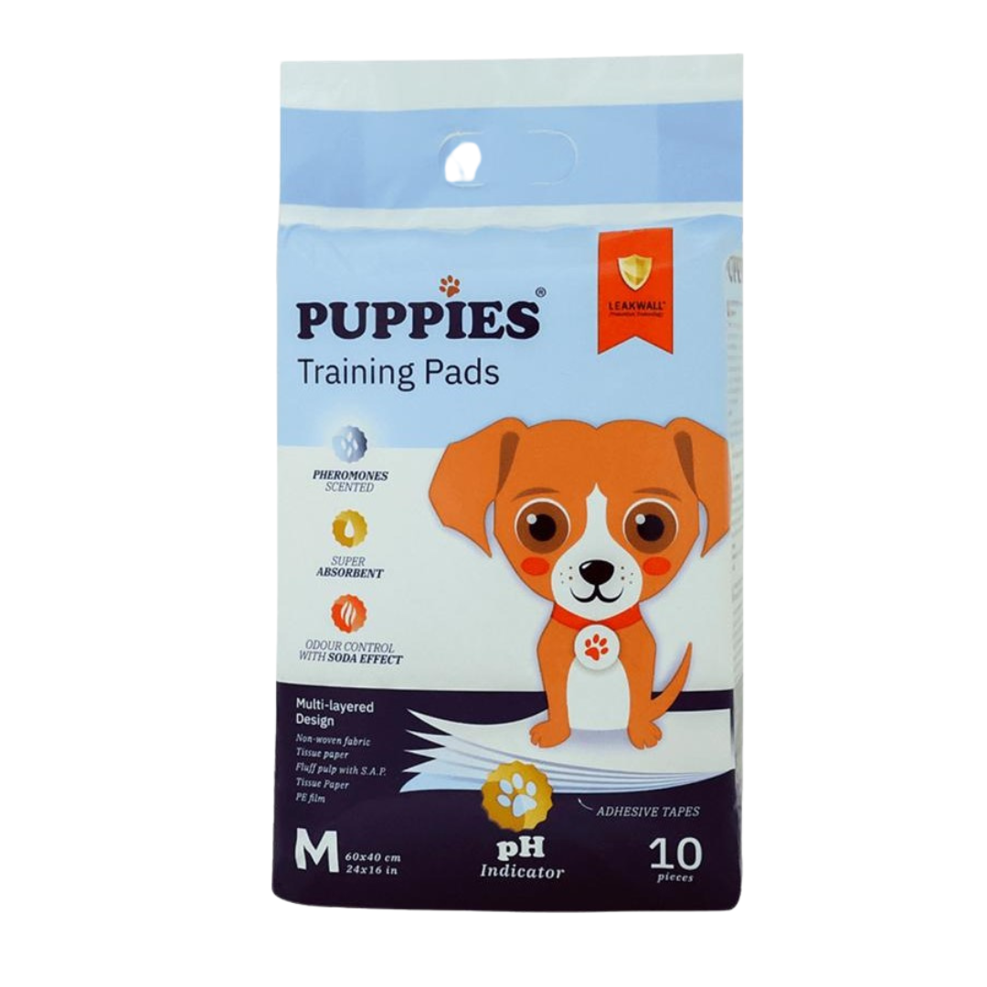 Puppies - хигиенни подложки за кучета размер М 60x40 см - 10 броя