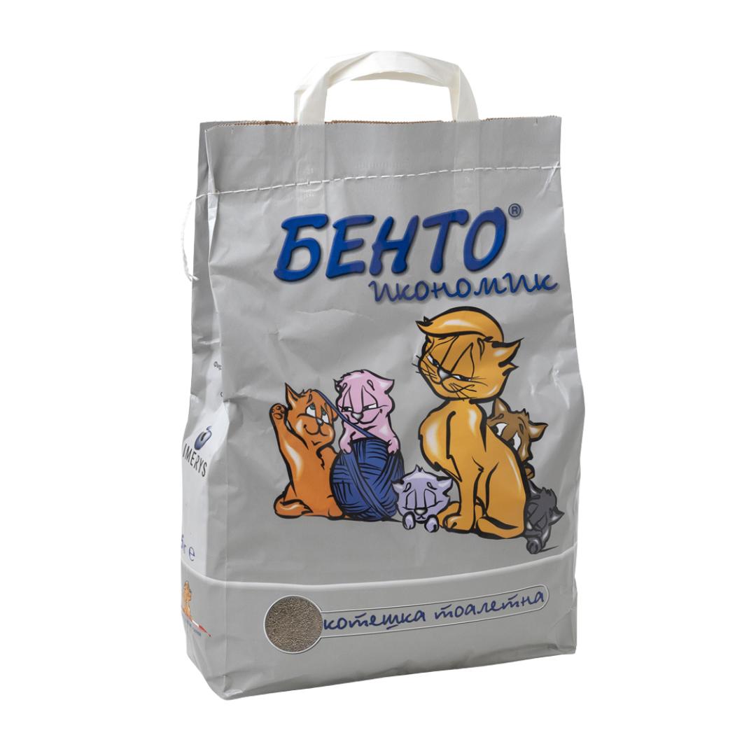 Бенто Икономик - пясък за котешка тоалетна - 3 броя x 5 кг.