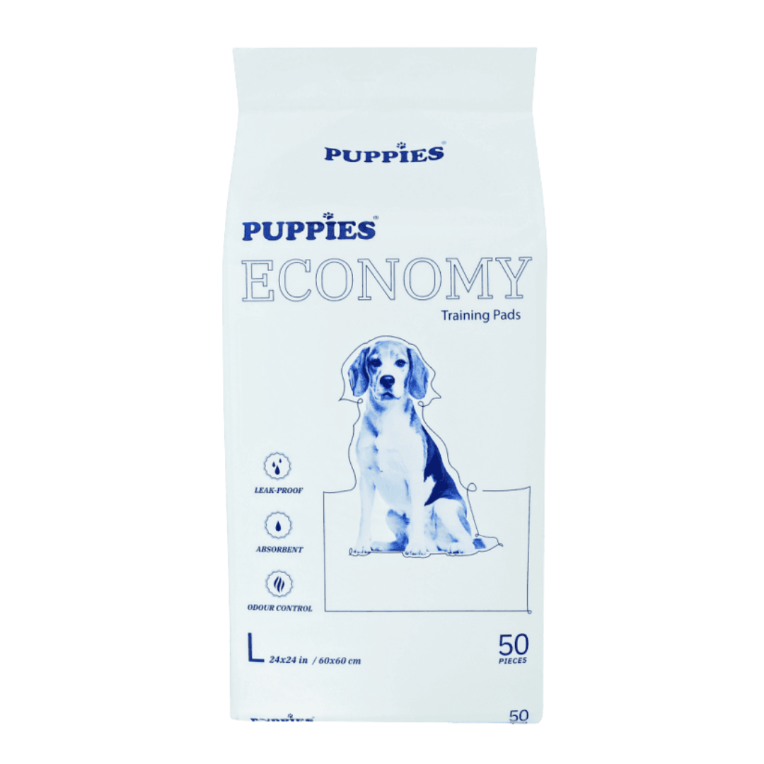 Puppies ECONOMY PACK - хигиенни подложки за кучета размер L 60/60 см. - 50 броя