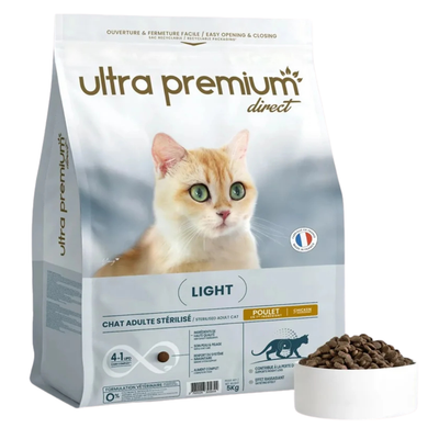 Ultra premium - Суха храна за кастрирани котки – пиле, 37% месо и месни съставки - 5 кг.