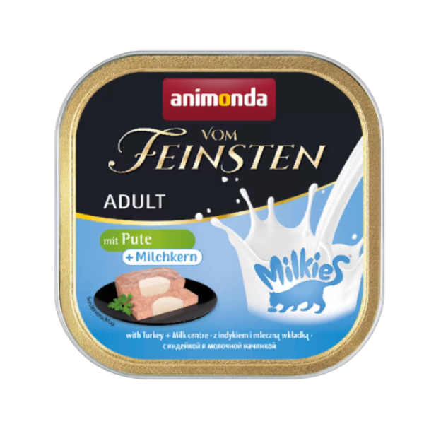 Vom Feinsten - пастет за котки с пуешко и млечен център - 6 броя х 100 гр.