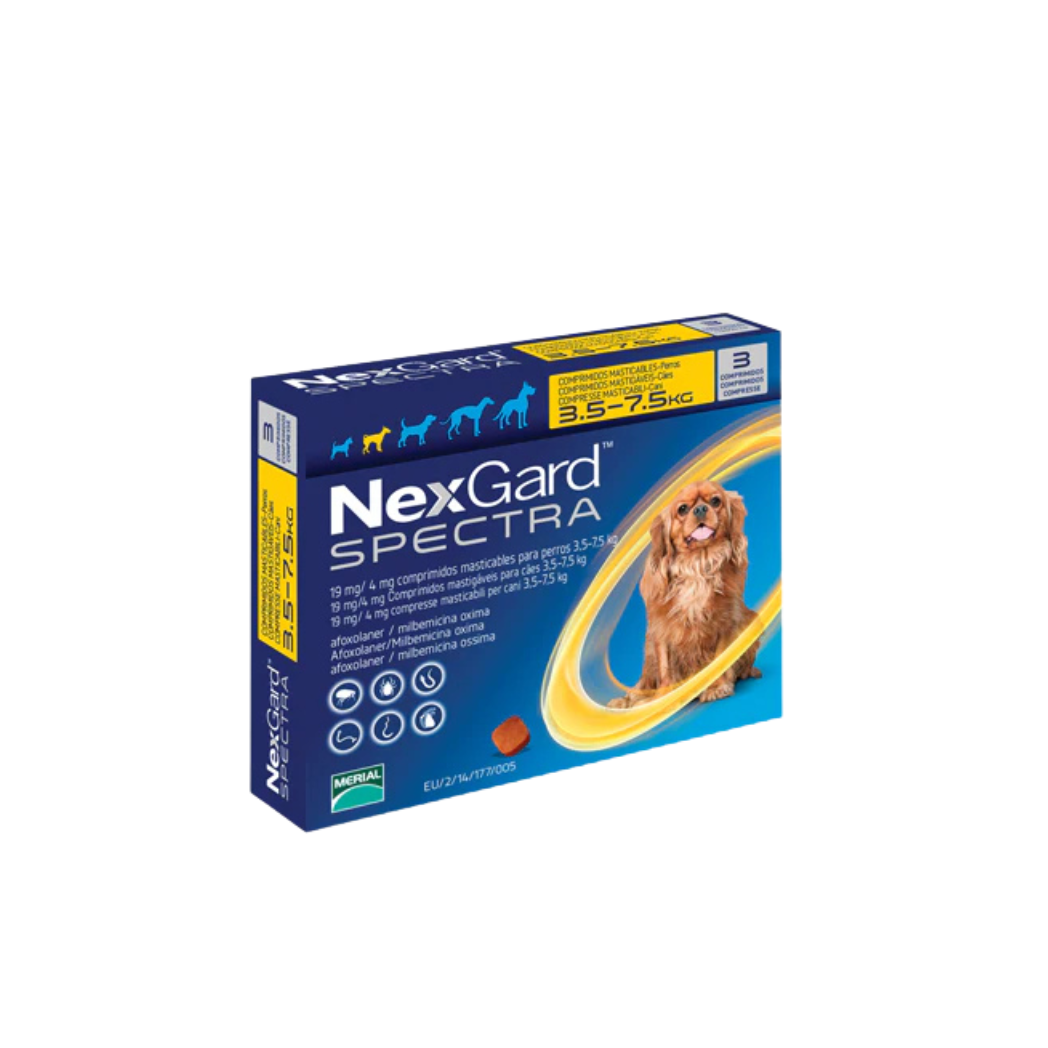 NexGard Spectra за кучета от 3.5 до 7.5 кг