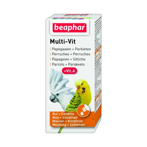 Beaphar - добавка мултивитамини за папагали - 20 мл.