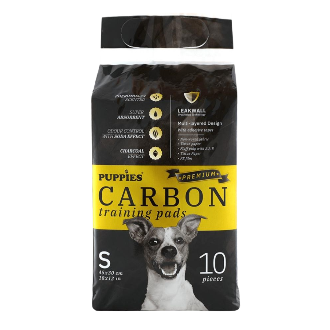 Puppies Carbon - хигиенни подложки за кучета размер S - 10 броя