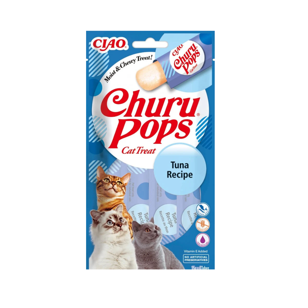 Inaba Churu Pops - Лакомство за котки с риба тон - 4 броя в опаковка
