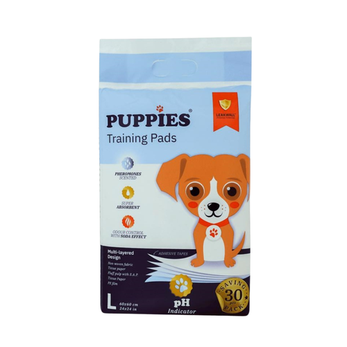 Puppies - хигиенни подложки за кучета размер L 60/60 см - 30 броя