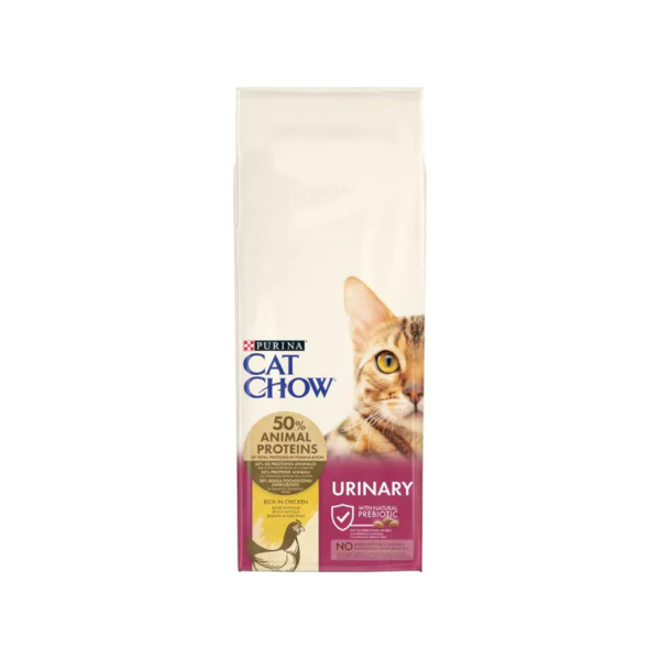 Purina Cat Chow - суха храна за котки за уринарен тракт с пиле - 15 кг.