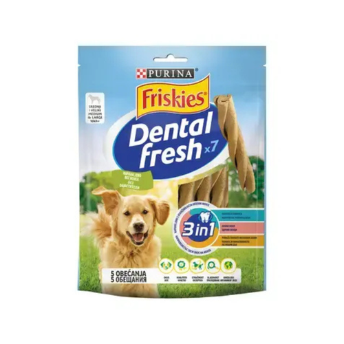 Purina Friskies Dental Fresh - лакомства за кучета от средни породи - 180 гр.