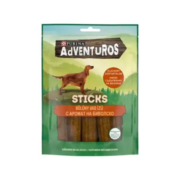 Purina Adventuros - лакомства за кучета с биволско - 120 гр.
