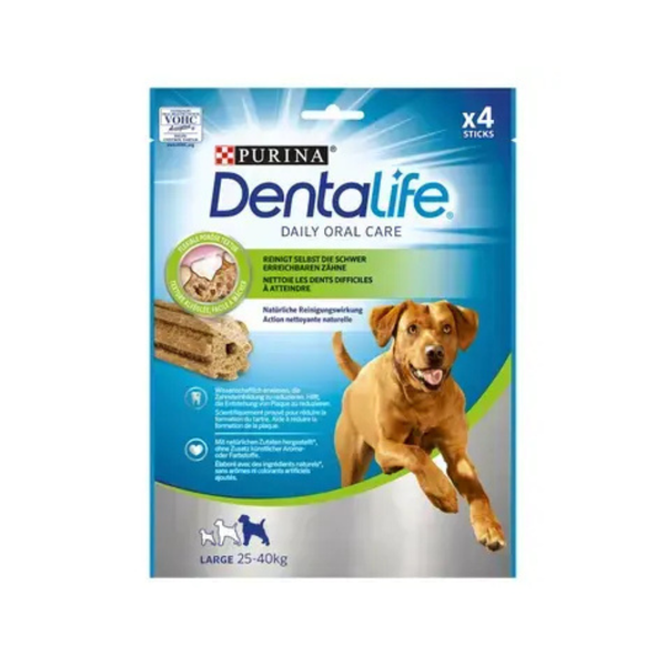 Purina DentaLife - лакомства за кучета от едри породи - 4 броя в опаковка