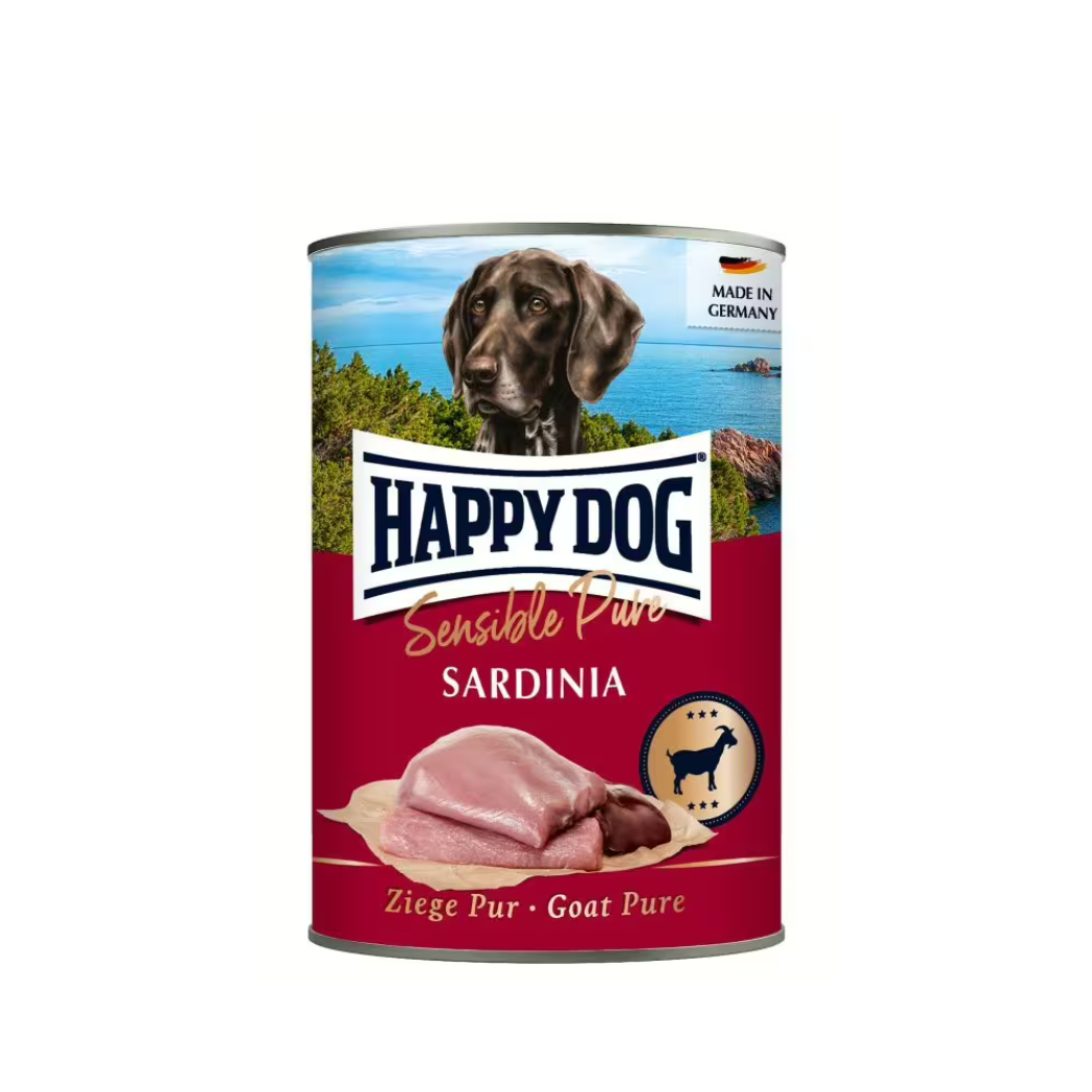 Happy Dog - консервирана храна за кучета с козе месо - 6 броя х 400 гр.