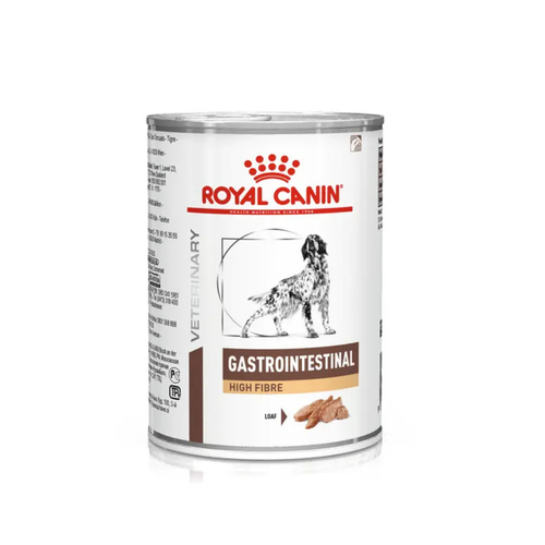 Royal Canin Gastrointestinal High Fiber - Консервирана храна за кучета при храносмилателни разтройства - 6 броя х 410 гр.