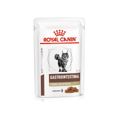 Royal Canin Gastrointestinal Fibre Response - Паучове за котки за грижа на стомашно-чревният тракт - 6 броя х 85 гр.