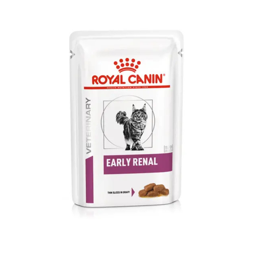 Royal Canin Early Renal - Паучове за котки с грижа за бъбреците - 6 броя х 85 гр.
