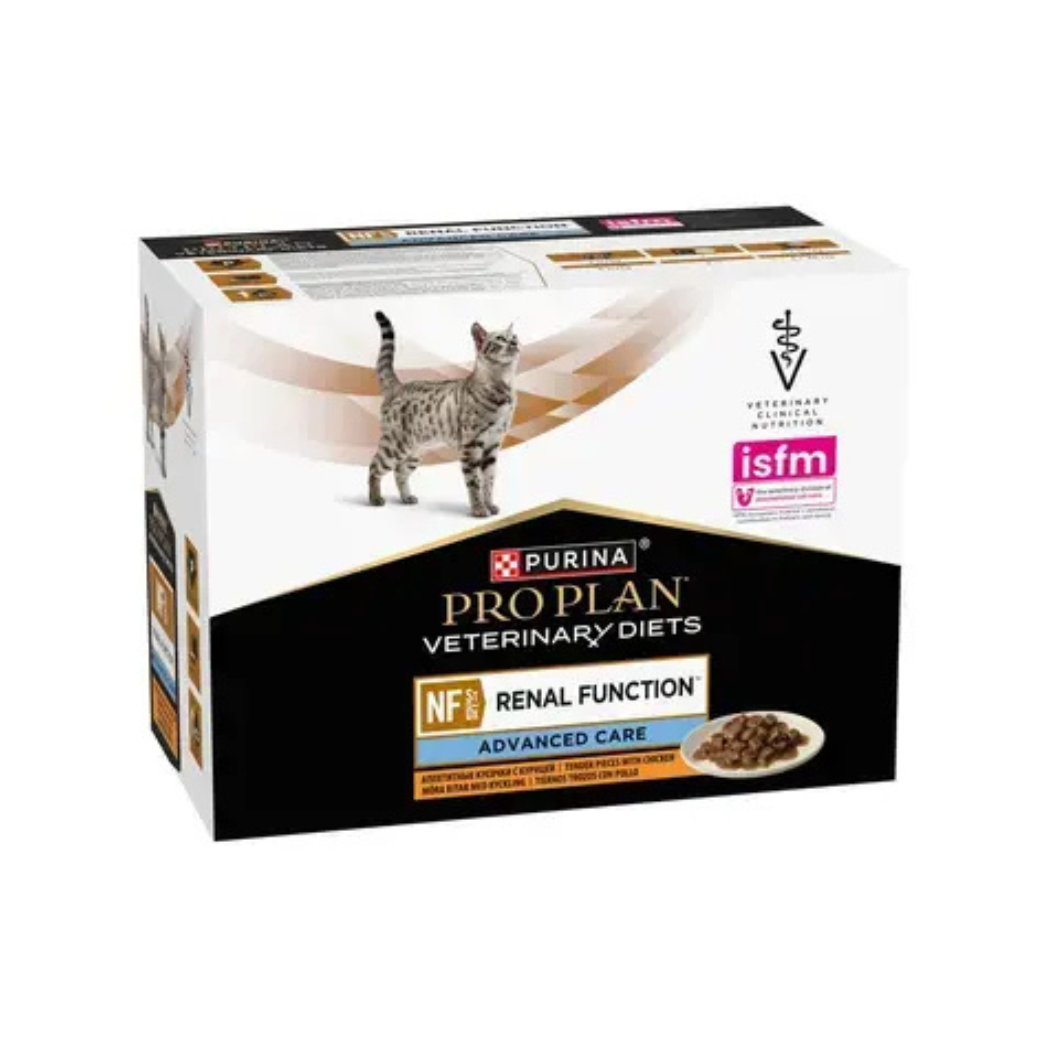 Purina Pro Plan Renal Function - Паучове за котки с грижа за бъбреците - 10 броя в опаковка х 85 гр.