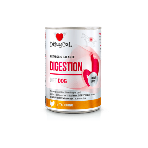 Disugual Metabolic Balance Digestion - Консервирана храна за кучета с пуйка - 6 броя х 400 гр.
