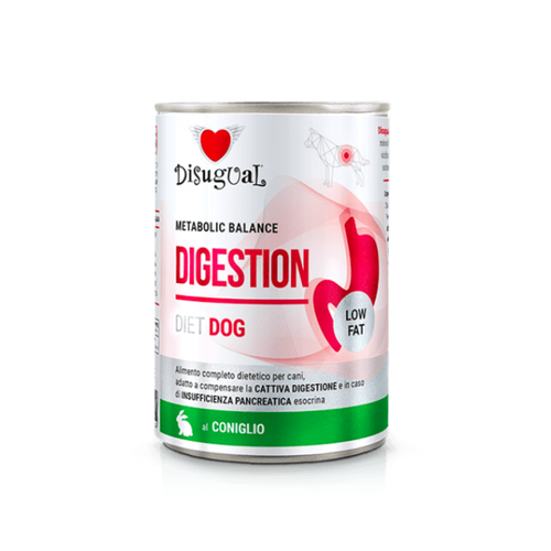 Disugual Metabolic Balance Digestion - Консервирана храна за кучета с заек - 6 броя х 400 гр.