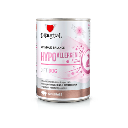 Disugual Metabolic Balance Hypoallergenic - Консервирана храна за кучета със свинско - 6 броя х 400 гр.