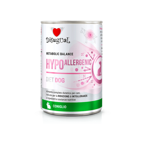 Disugual Metabolic Balance Hypoallergenic - Консервирана храна за кучета с заек - 6 броя х 400 гр.