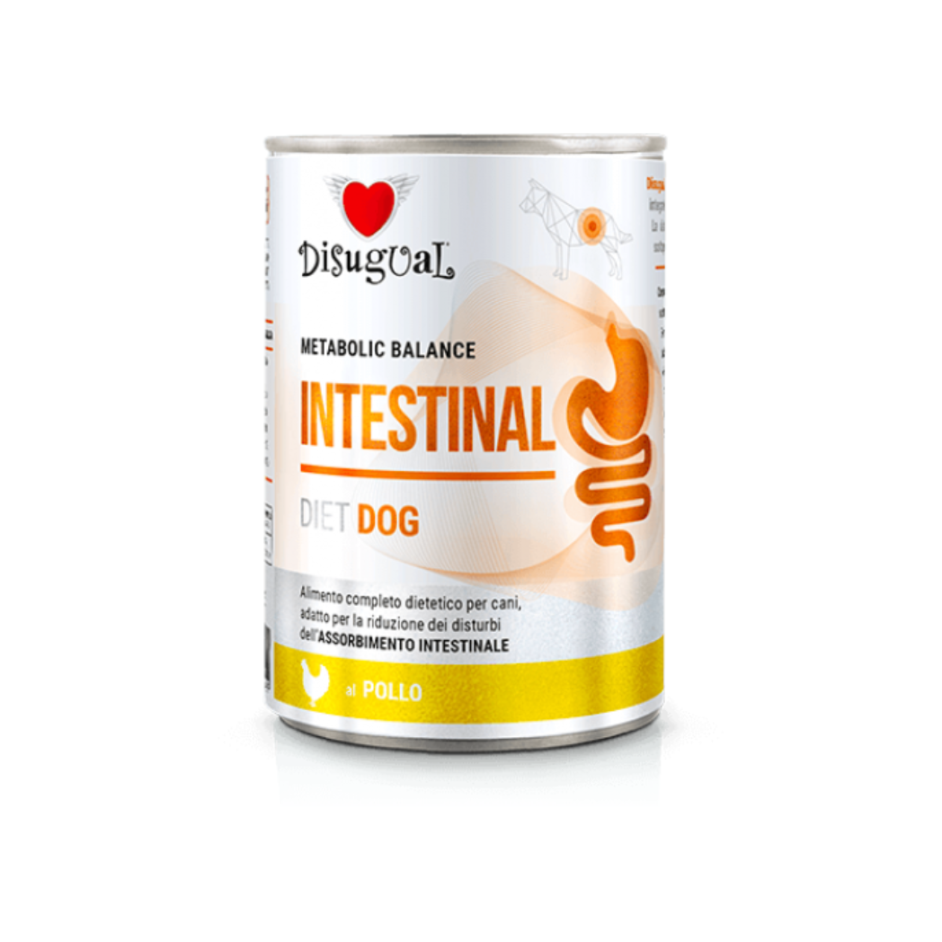 Disugual Metabolic Balance Intestinal - Консервирана храна за кучета с пиле - 6 броя х 400 гр.