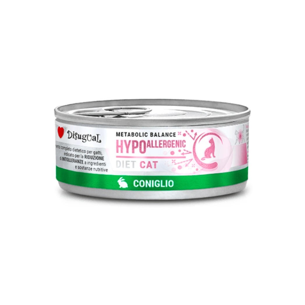 Disugual Metabolic Balance Hypoallergenic - Консервирана храна за котки със заек - 6 броя х 85 гр.