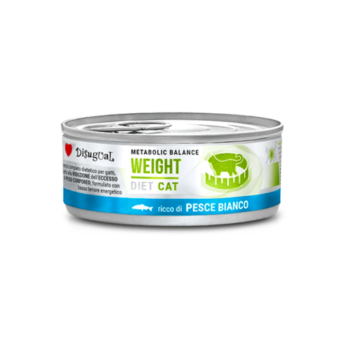 Disugual Metabolic Balance Weight - Консервирана храна за котки с риба - 6 броя х 85 гр.
