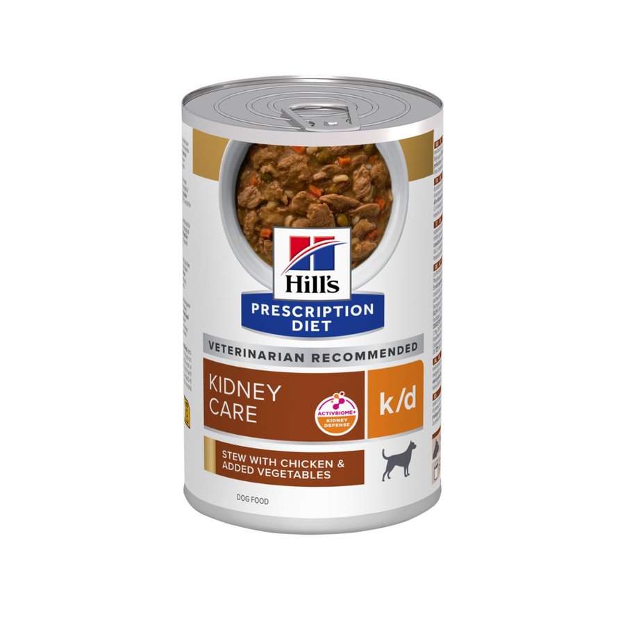 Hill's Prescription Diet k/d Kidney Care Stew- Консервирана храна за кучета с грижа за бъбреците - 6 броя х 354 гр.