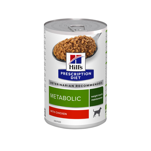 Hill's Prescription Diet Metabolic - Консервирана храна за кучета за контрол над теглото - 6 броя х 370 гр.