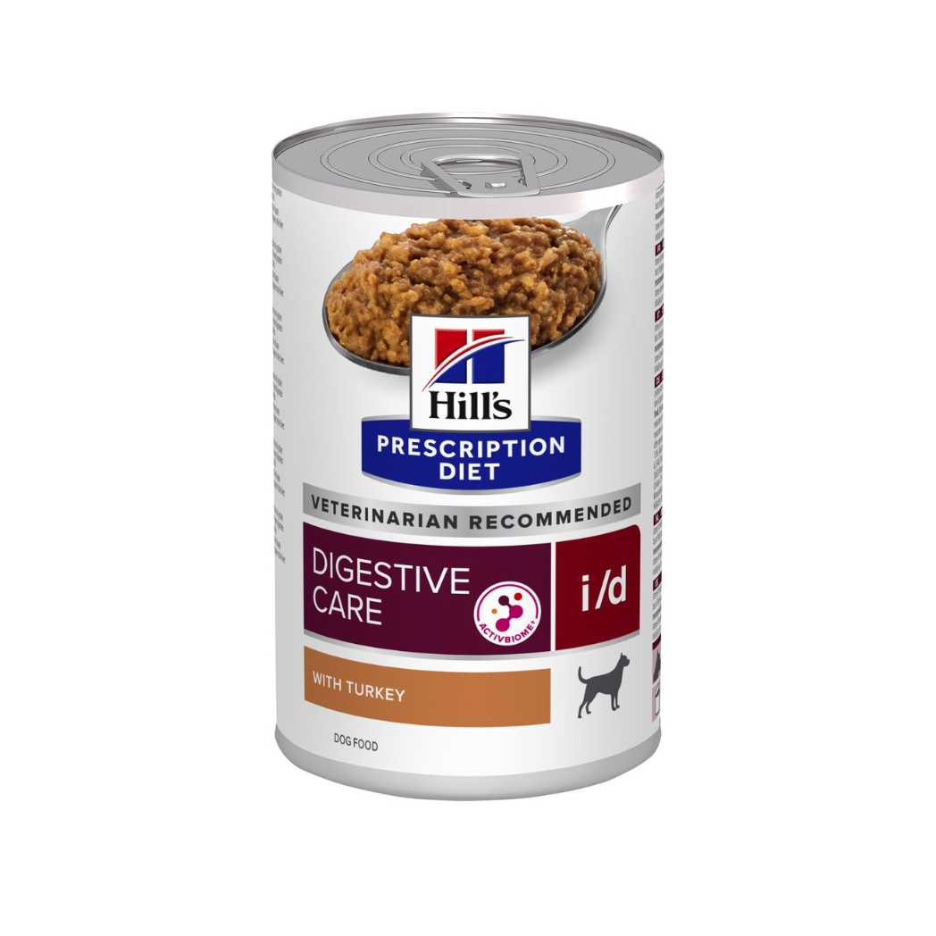Hill's Prescription Diet Digestive Care i/d - Консервирана храна за кучета с грижа за стомашно-чревният тракт с пуйка - 6 броя х 360 гр.