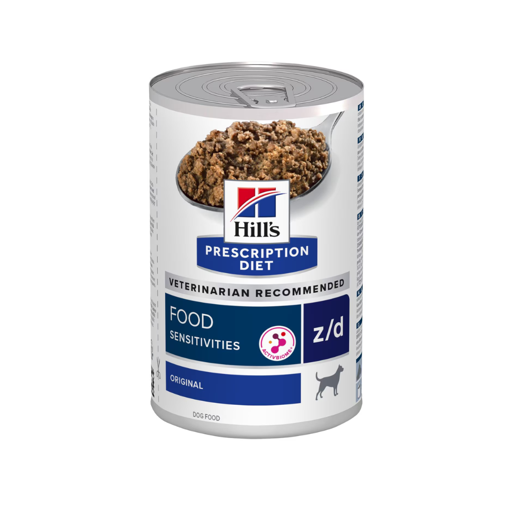 Hill's Prescription Diet z/d Food Sensitivities - Консервирана храна за кучета с хранителни непоносимости - 6 броя х 370 гр.