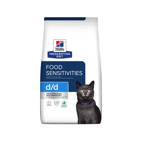 Hill's Prescription Diet d/d Food Sensitivities - Суха храна за котки с хранителни непоносимости - 1.5 кг.