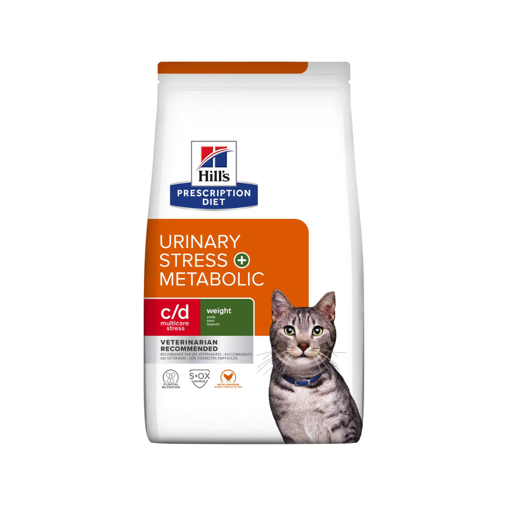 Hill's Prescription Diet c/d Urinary Stress + Metabolic  - Суха храна за котки с грижа за уринарният тракт и контрол над теглото