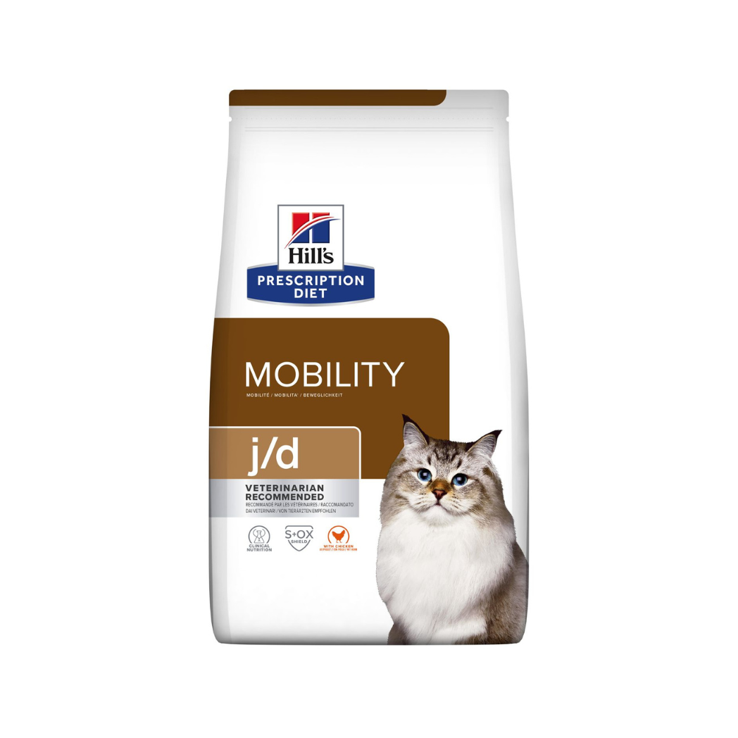 Hill's Prescription Diet j/d Mobility - Суха храна за котки с грижа за ставите  - 1.5 кг.