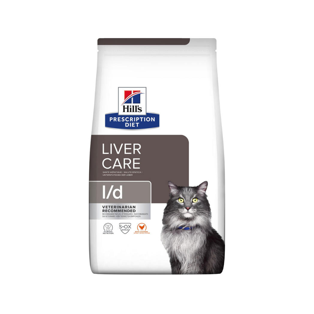 Hill's Prescription Diet l/d Liver Care - Суха храна за котки с грижа за черният дроб - 1.5 кг.