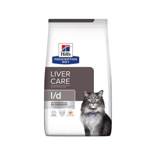 Hill's Prescription Diet l/d Liver Care - Суха храна за котки с грижа за черният дроб - 1.5 кг.