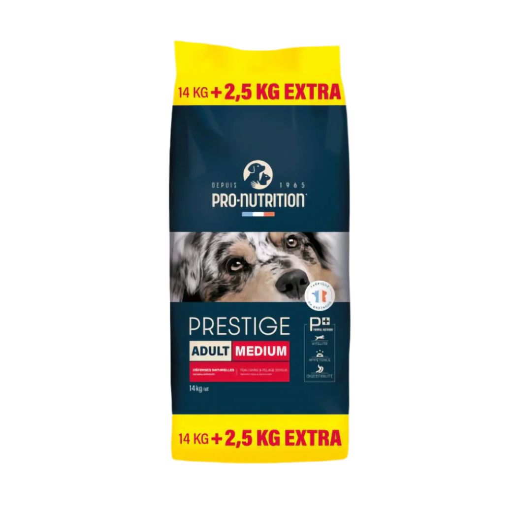 Prestige Adult Medium - суха храна за пораснали кучета от средни породи - 14 кг. + 2.5 кг.
